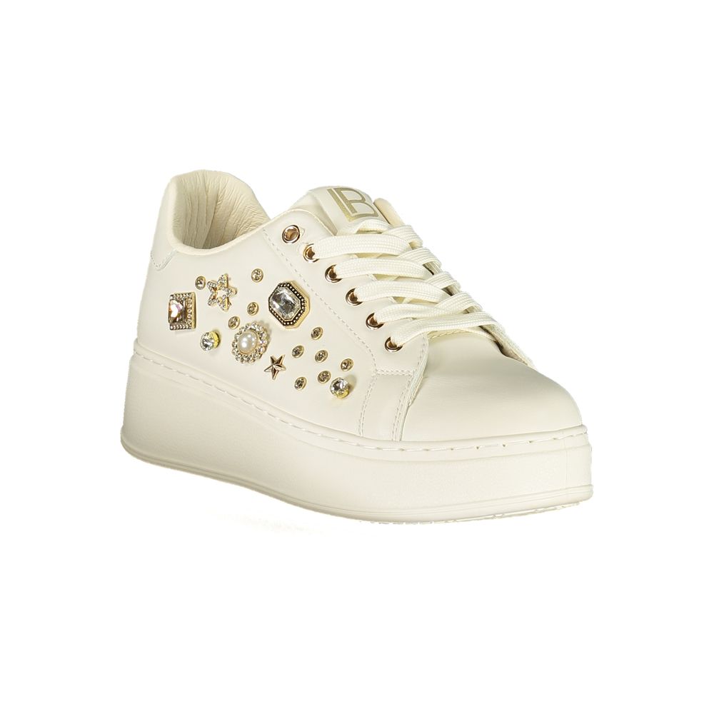 Sneaker femme en polyuréthane Laura Biagiotti Bianco