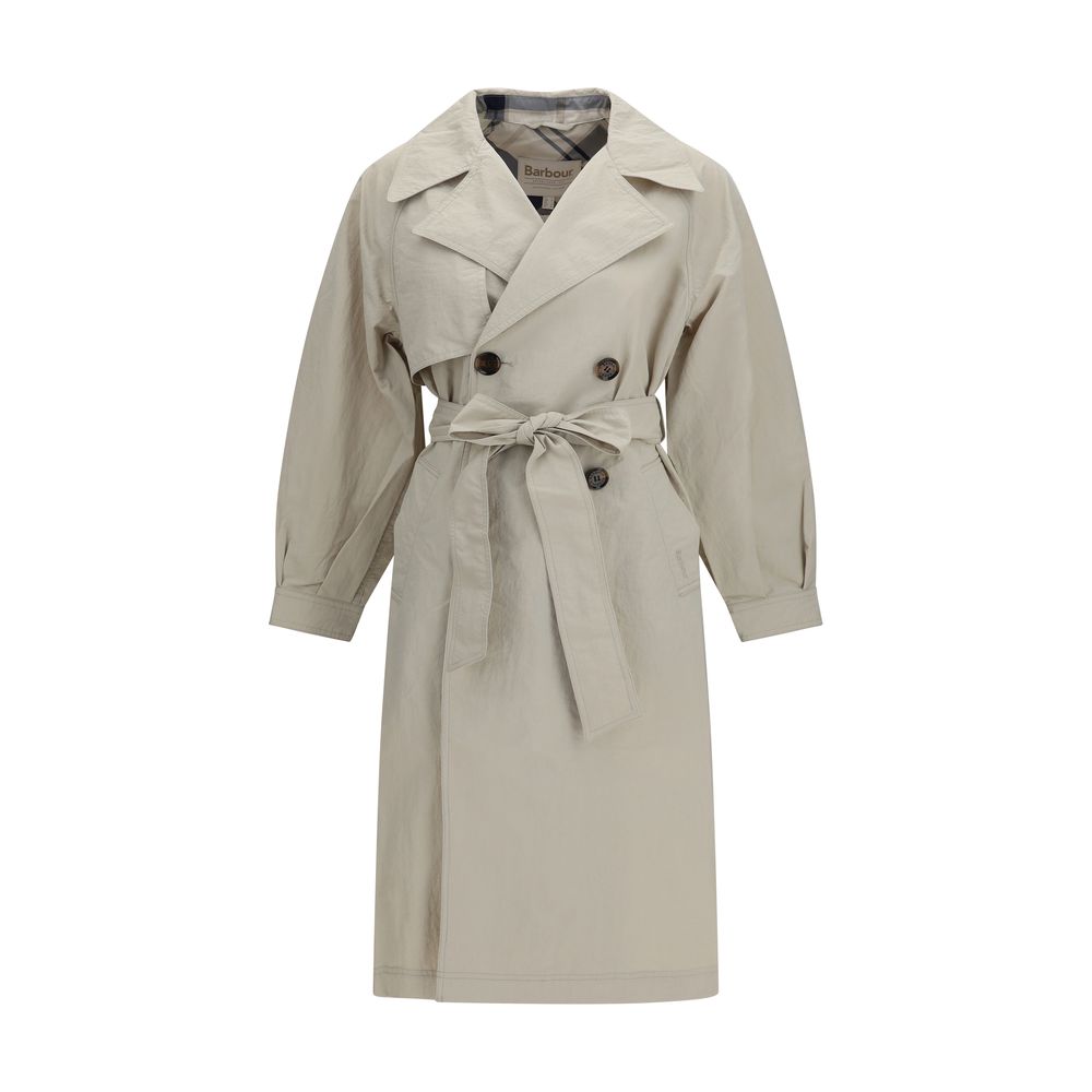 Trench-coat Barbour beige en polyamide