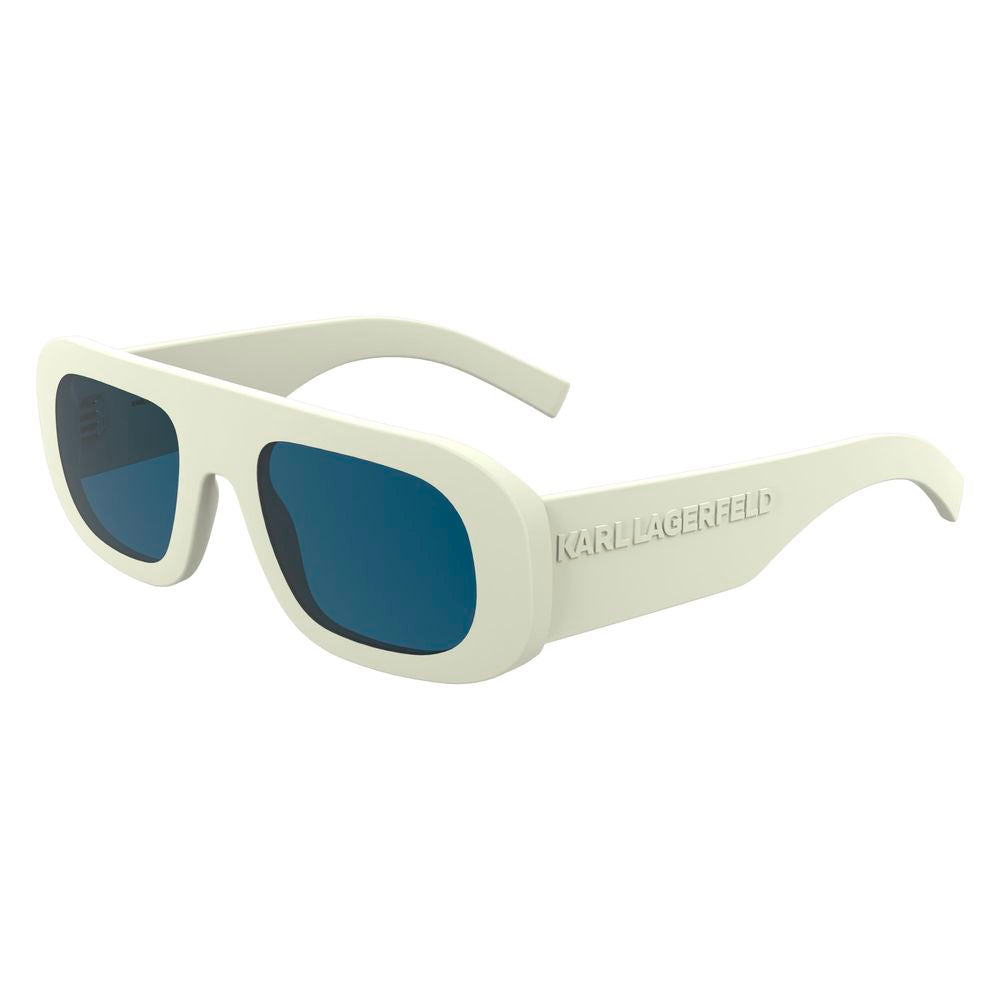 Lunettes de soleil injectées blanches Karl Lagerfeld