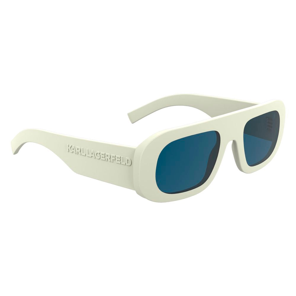 Lunettes de soleil injectées blanches Karl Lagerfeld