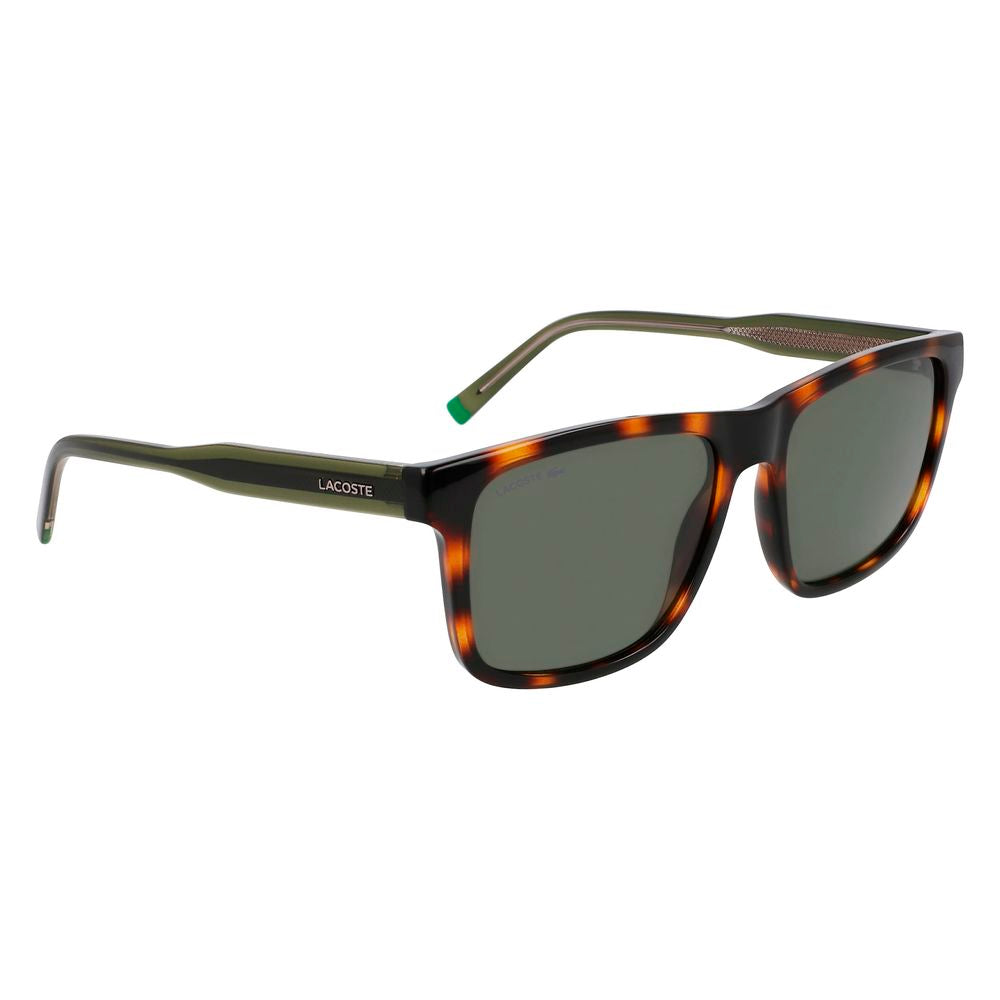 Lunettes de soleil injectées marron Lacoste