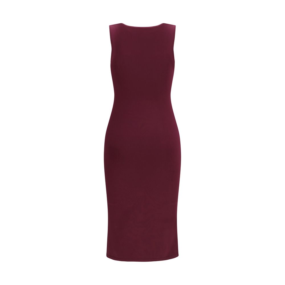 SA SU PHI Robe longue en soie violette