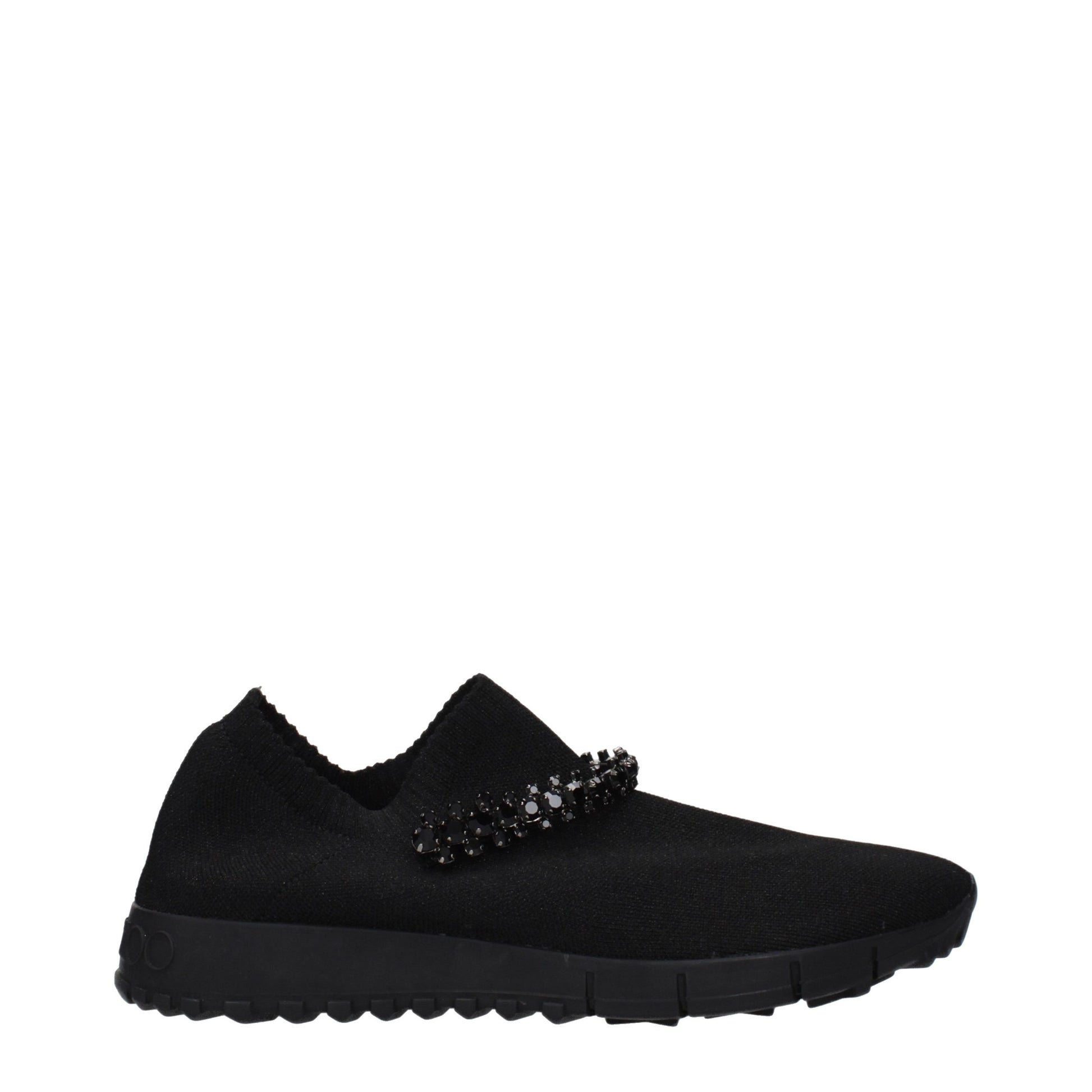 Mocassins Jimmy Choo en tissu noir à enfiler
