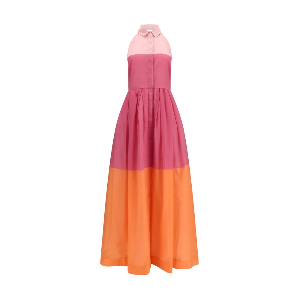 Robe décontractée en coton multicolore Sara Roka