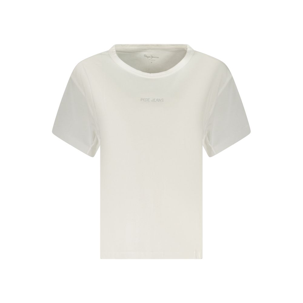 T-shirt Pepe Jeans en coton blanc pour femme