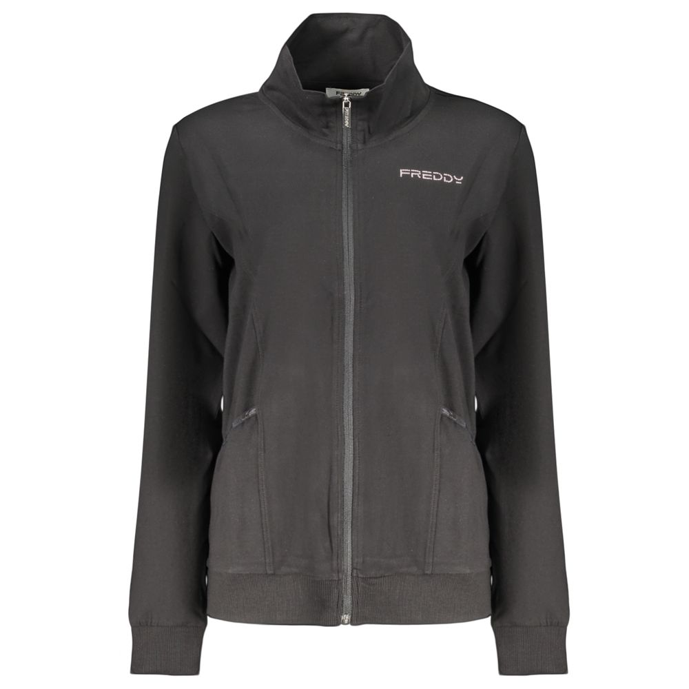 Sweat-shirt Femme Freddy en Coton Noir