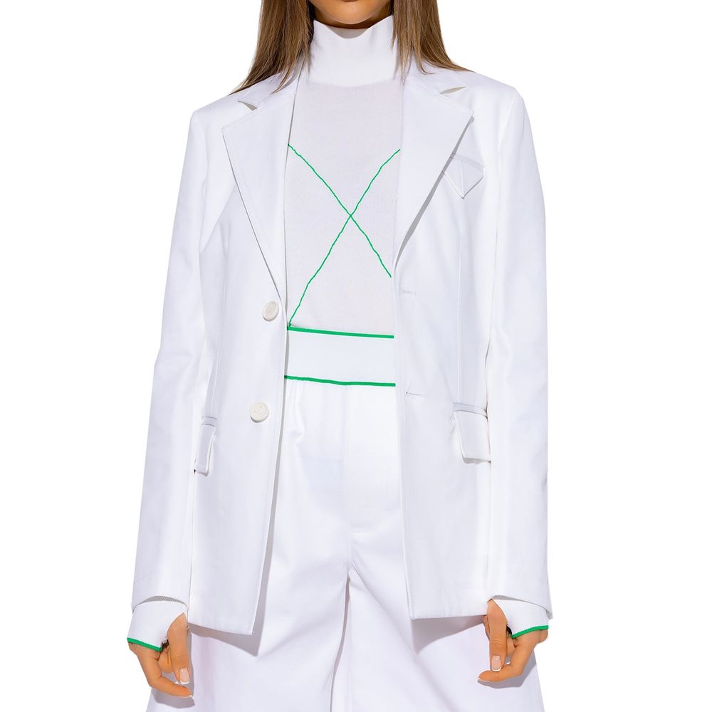 Blazer en coton blanc Bottega Veneta