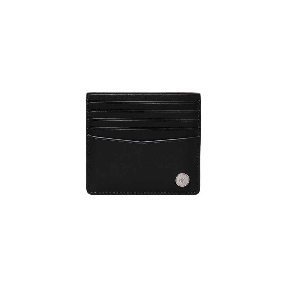 Portefeuille Calvin Klein Jeans en cuir noir
