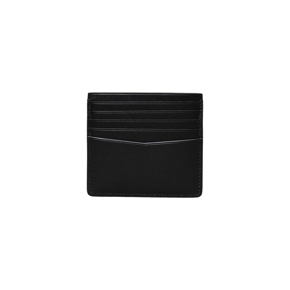 Portefeuille Calvin Klein Jeans en cuir noir