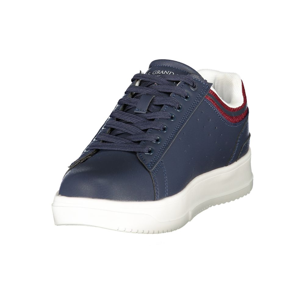 Baskets montantes bleues en polyuréthane pour homme U.S. Grand