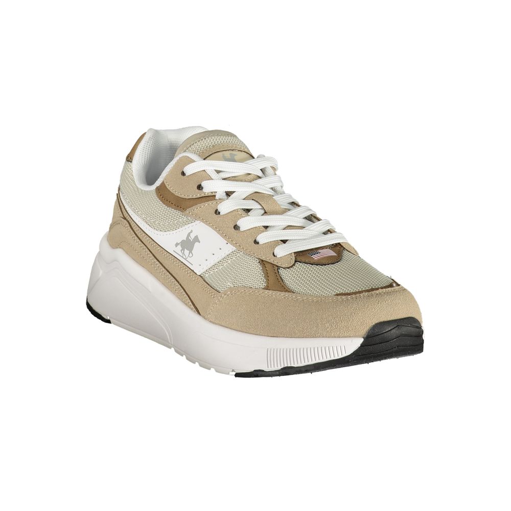 Baskets homme en polyuréthane grand beige U.S.