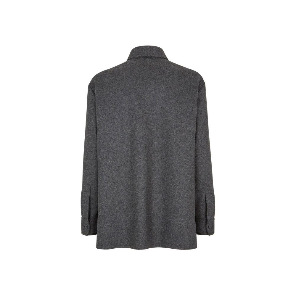 Manteau Fendi en cachemire gris