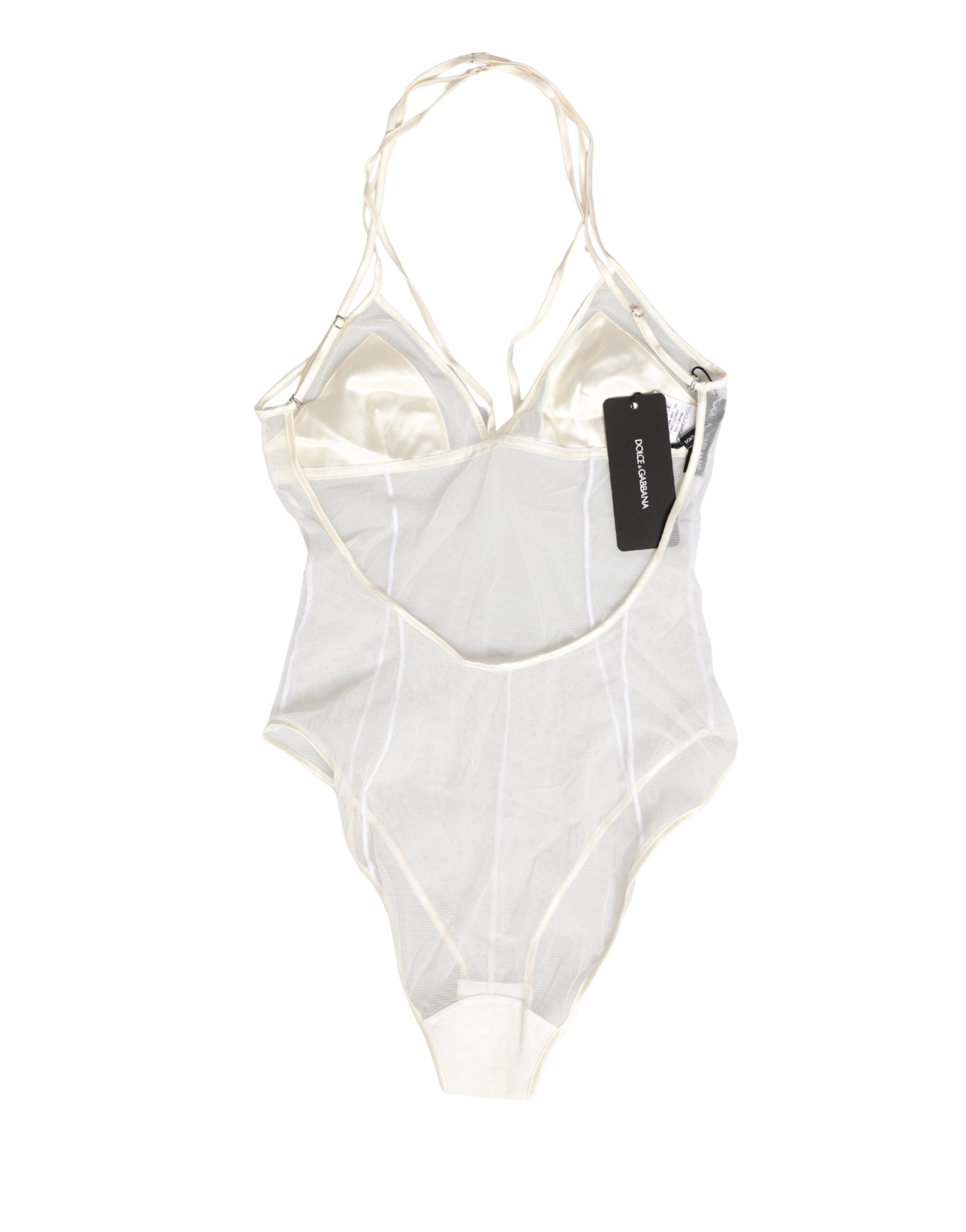 Body string licou Dolce & Gabbana en nylon blanc transparent