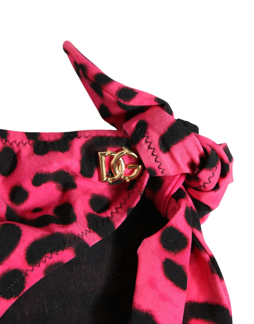 Bas de bikini Dolce & Gabbana imprimé léopard rose Maillot de bain