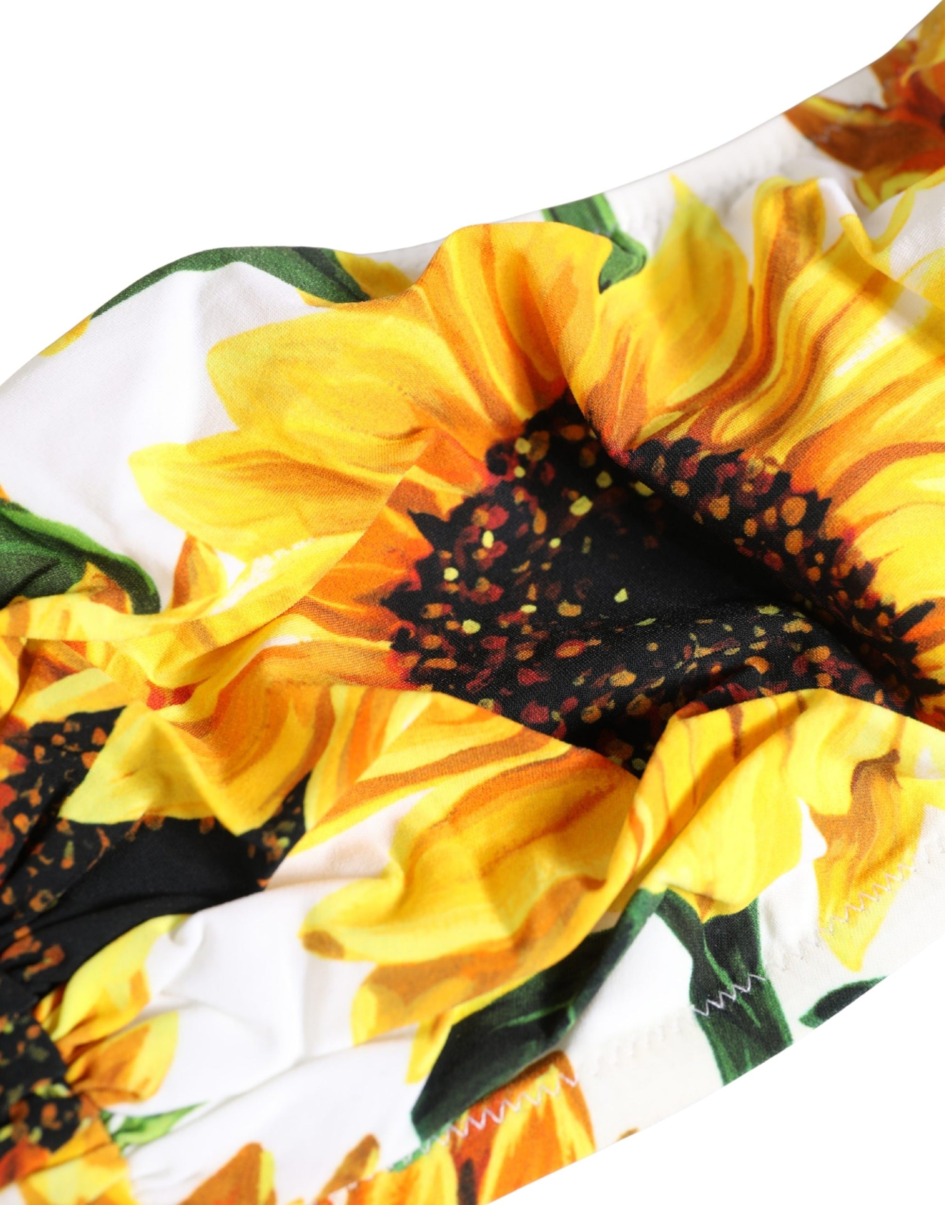 Maillot de bain bandeau imprimé tournesol multicolore Dolce & Gabbana