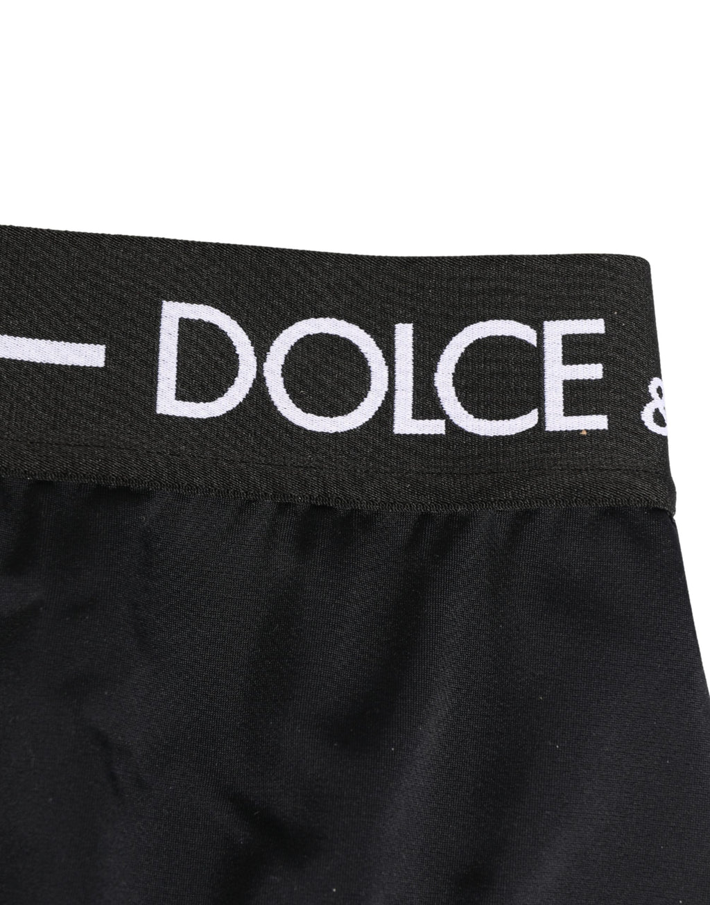 Culotte Dolce & Gabbana noire avec logo à la ceinture