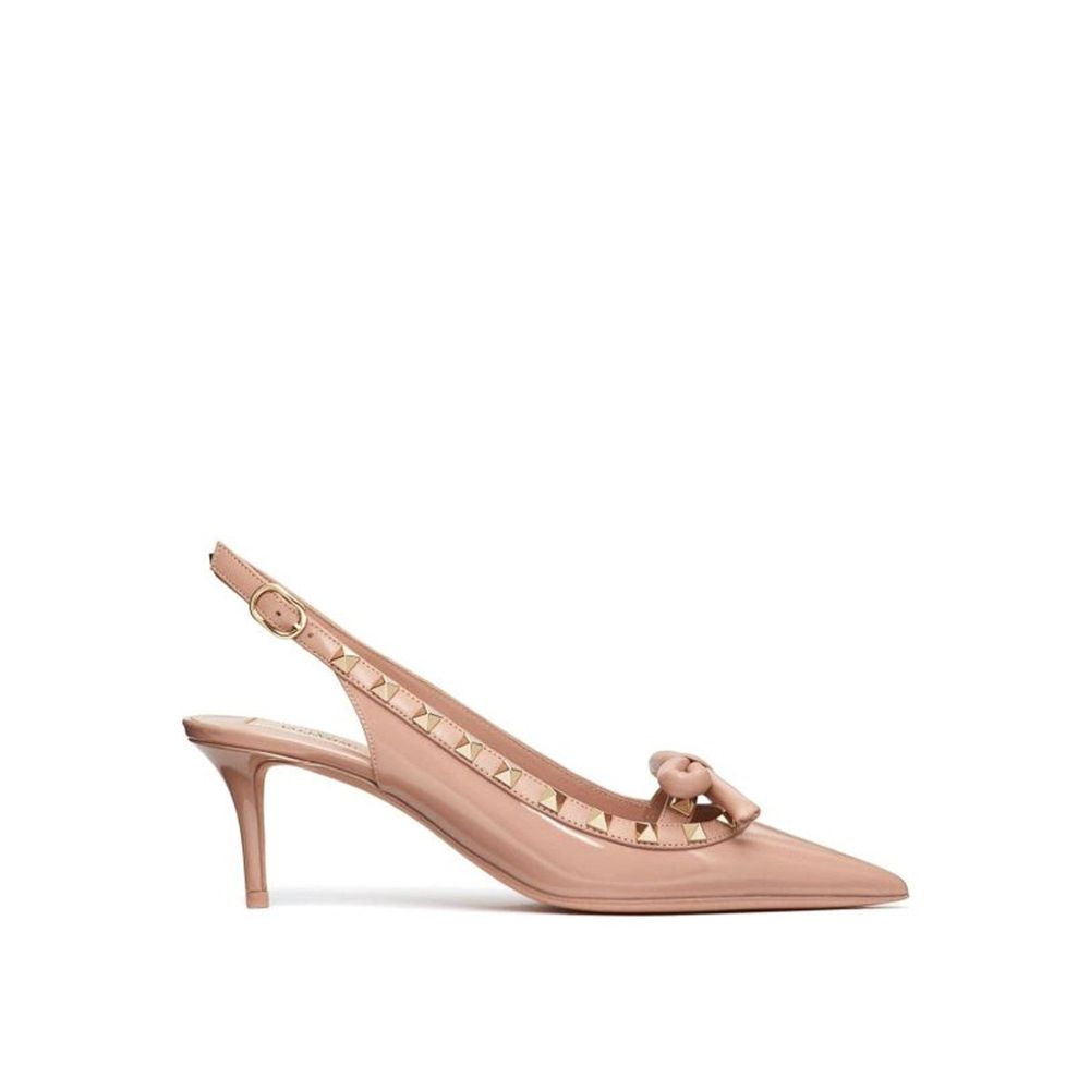 Escarpins Valentino Garavani en veau beige à talon moyen