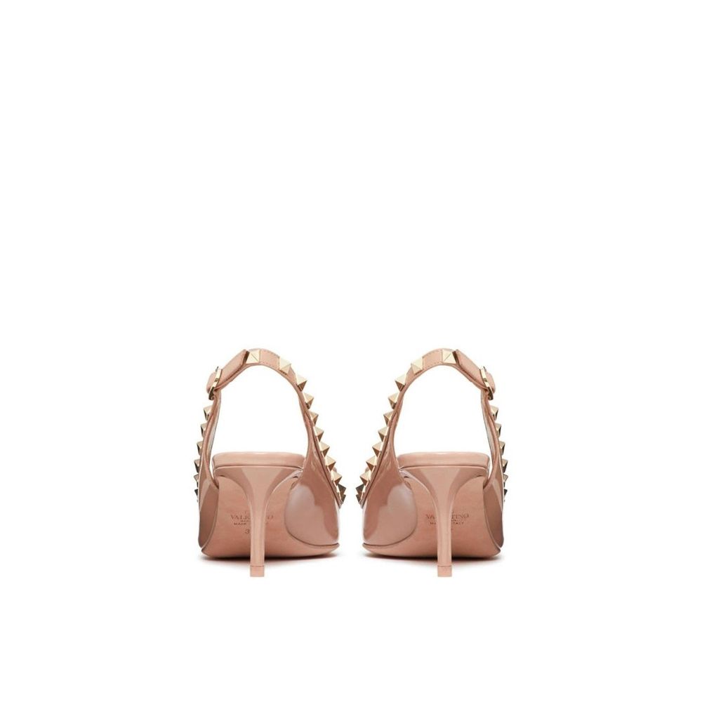 Escarpins Valentino Garavani en veau beige à talon moyen