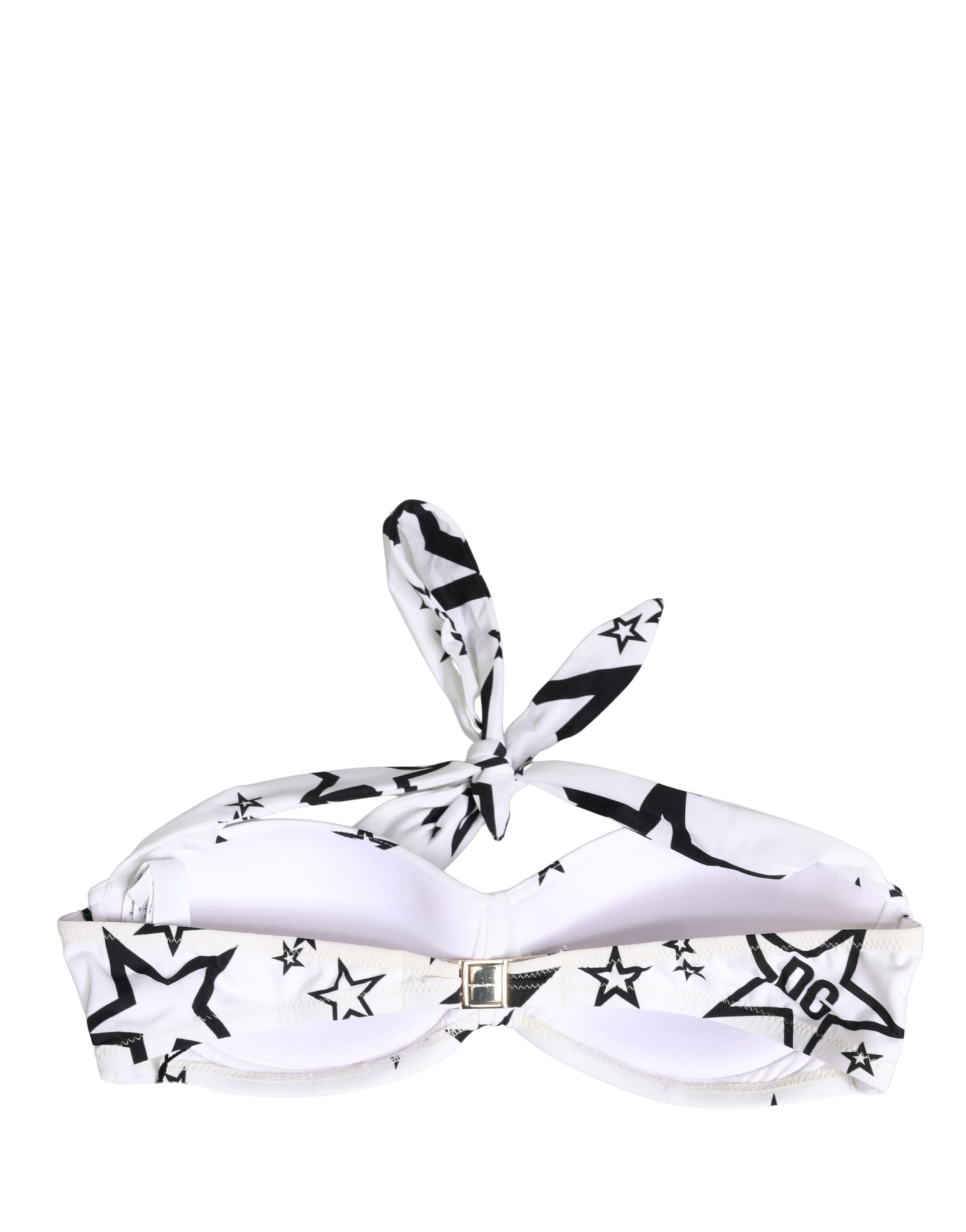 Dolce & Gabbana White Millennials Star Padded Bandeau Underwear