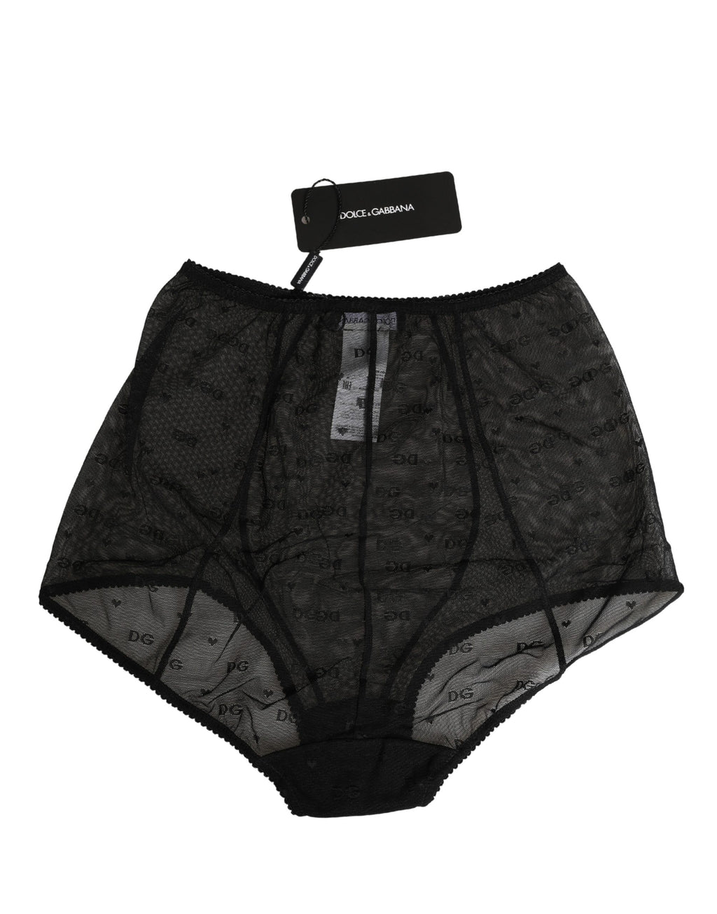 Culotte gainante en nylon stretch noir Dolce & Gabbana