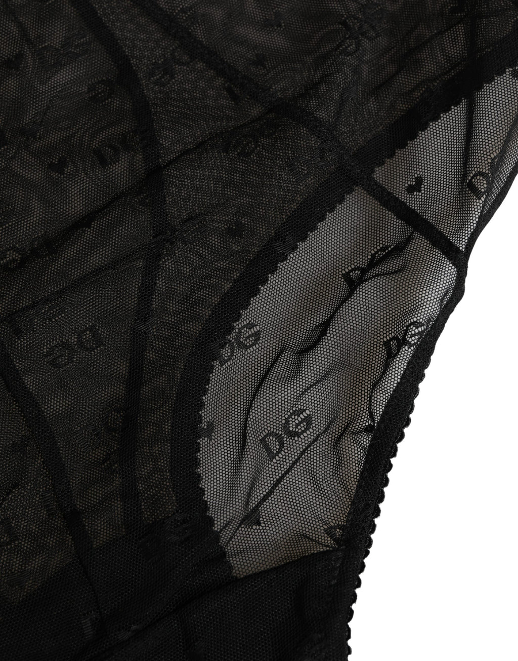 Culotte gainante en nylon stretch noir Dolce & Gabbana