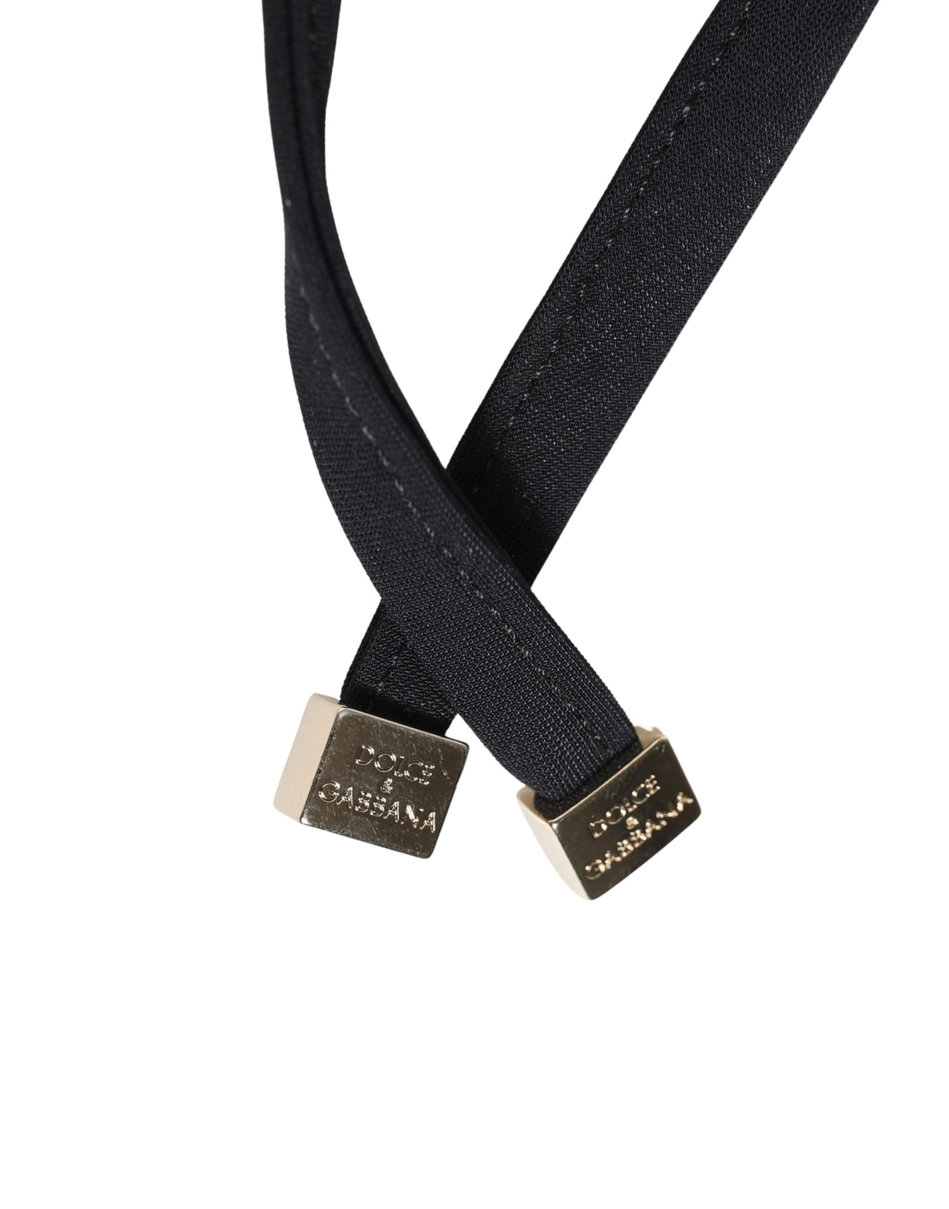 Dolce & Gabbana Black Tie-Side Bikini Bottom Swimsuit Swimwear