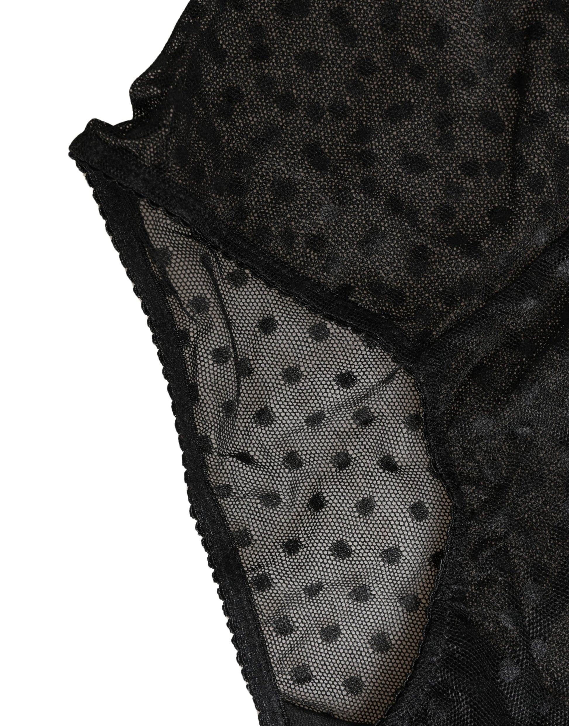 Sous-vêtement culotte gaine taille haute logo noir Dolce & Gabbana