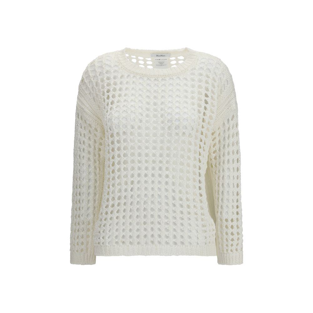 Sweat-shirt Max Mara en lin pur blanc