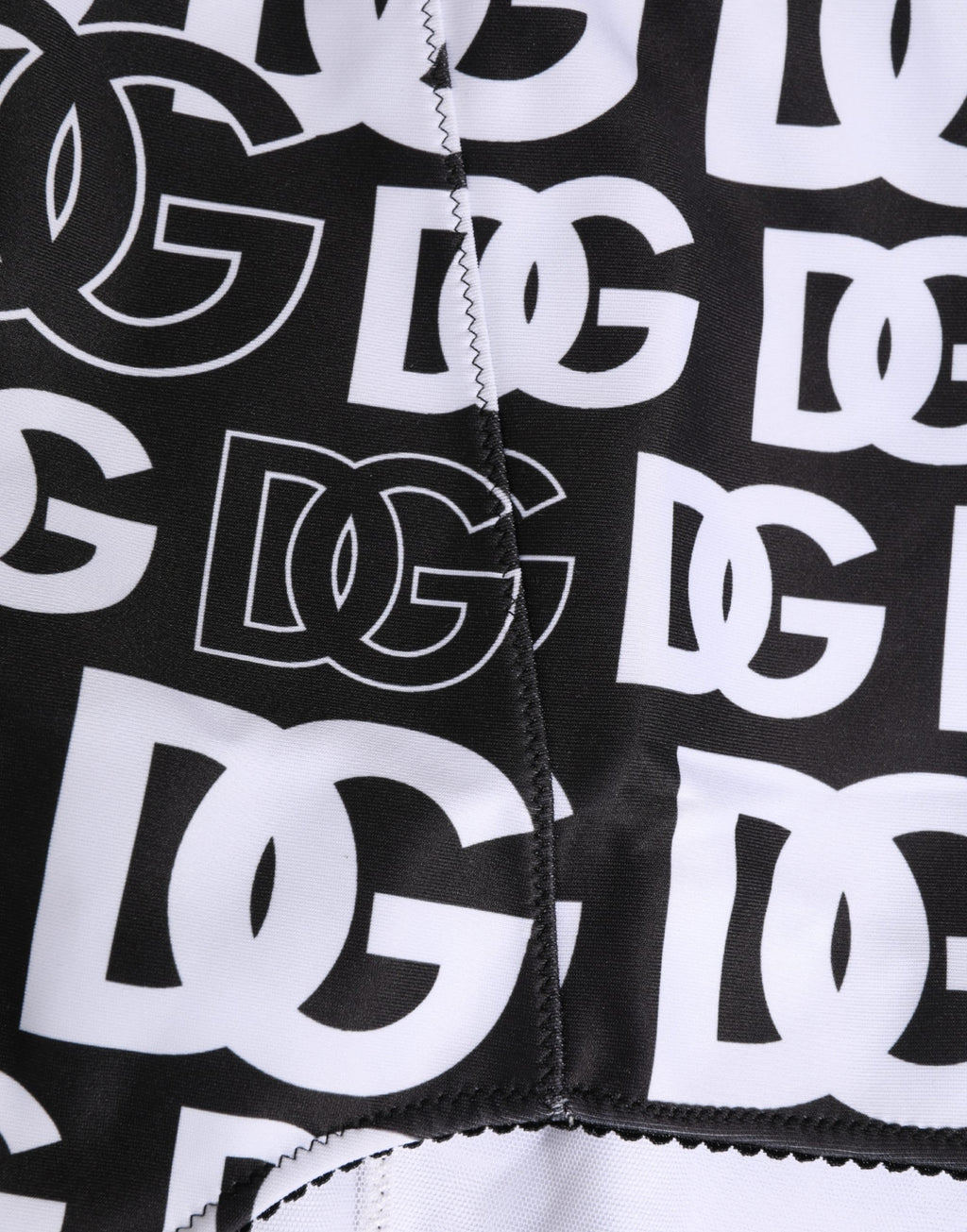 Sous-vêtement gainant Dolce & Gabbana noir et blanc avec ceinture à logo DG