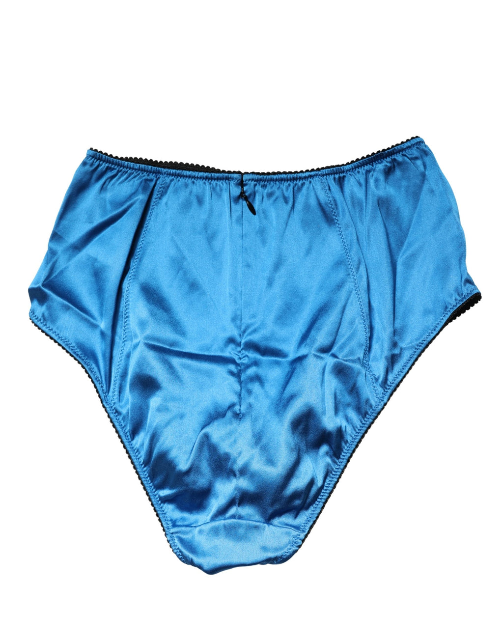 Sous-vêtement culotte gainante taille haute en mélange de soie bleue Dolce & Gabbana