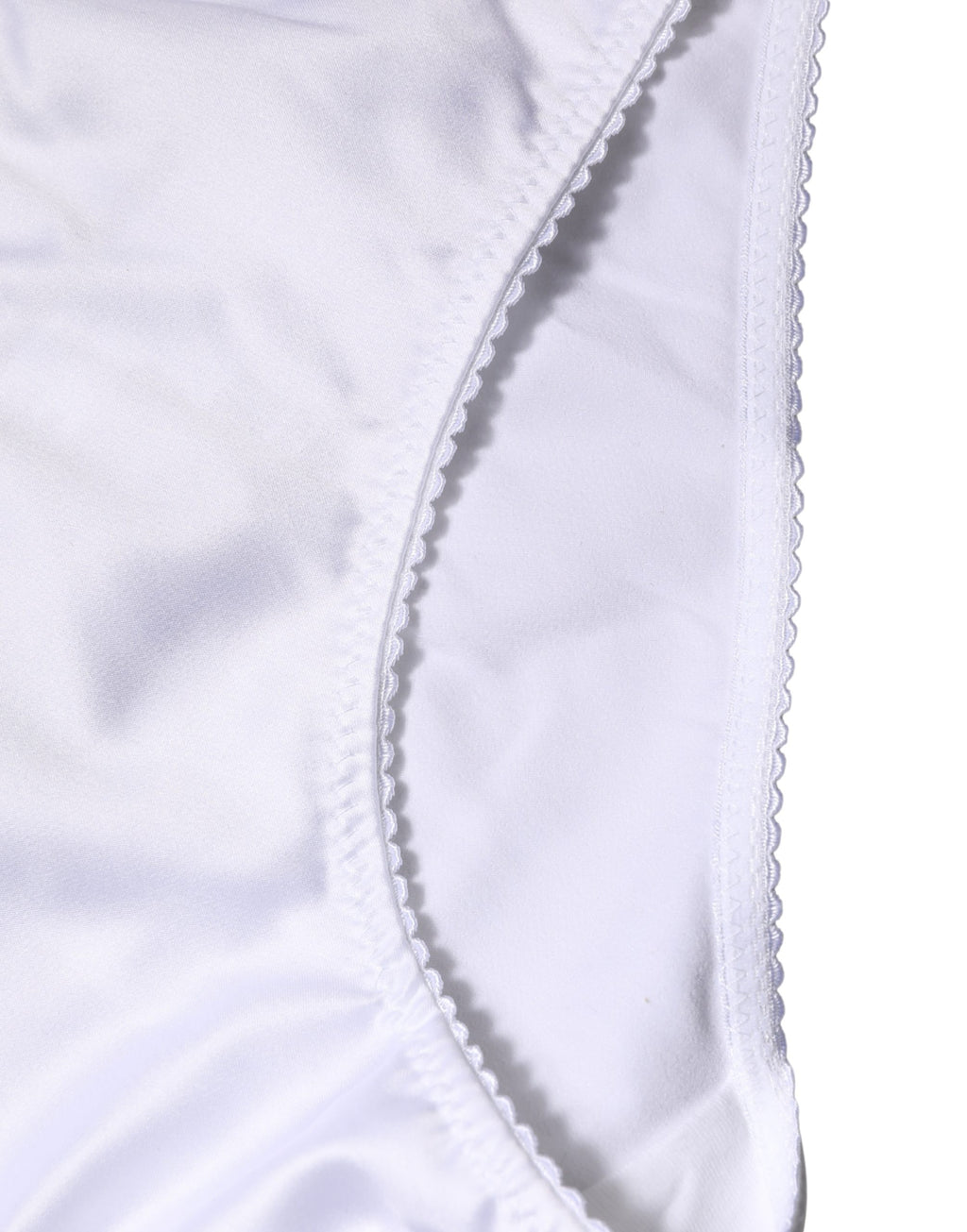 Culotte taille moyenne en soie stretch blanche Dolce & Gabbana