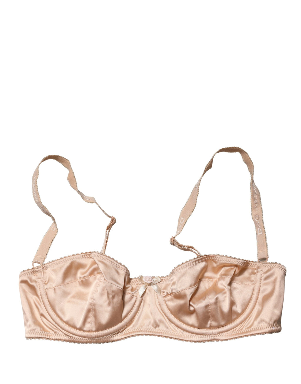 Soutien-gorge balconnet Dolce & Gabbana beige semi-rembourré à armatures
