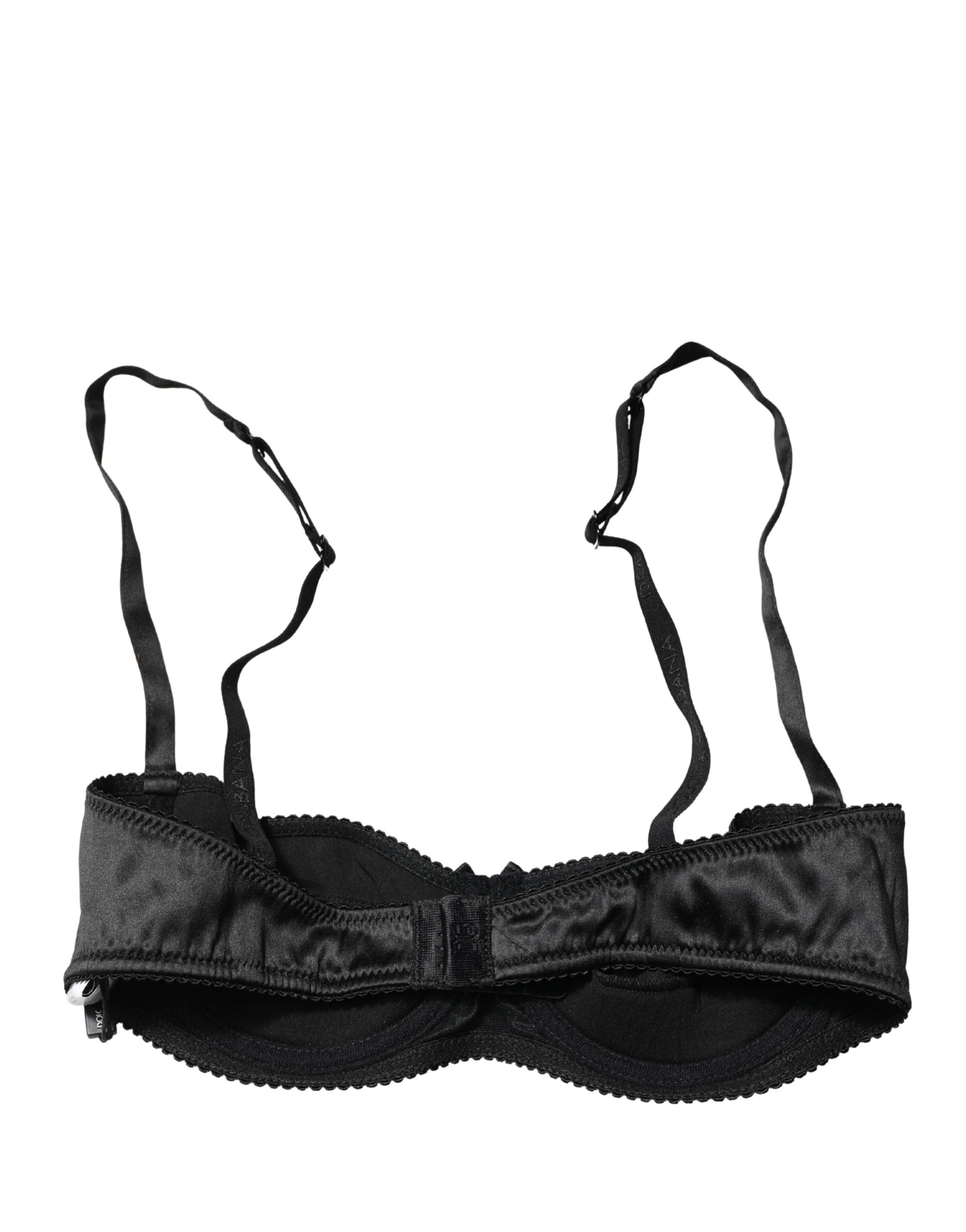 Soutien-gorge balconnet Dolce & Gabbana noir avec armatures semi-rembourrées