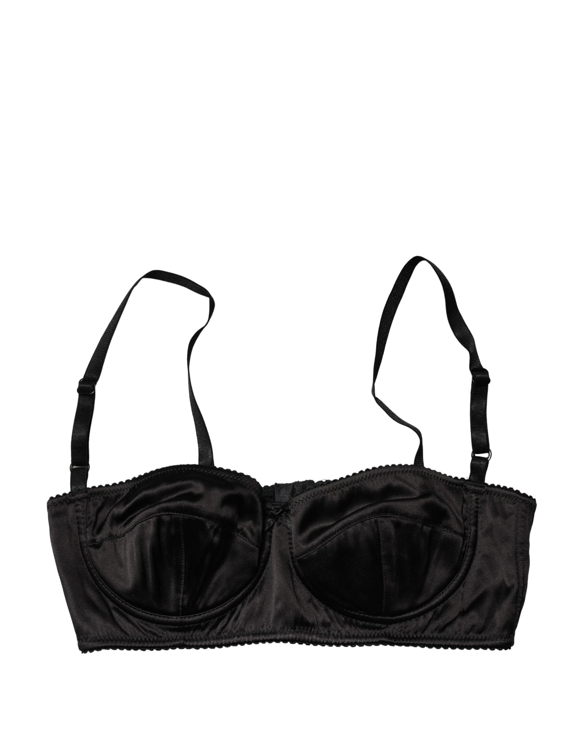 Soutien-gorge balconnet Dolce & Gabbana noir avec armatures semi-rembourrées