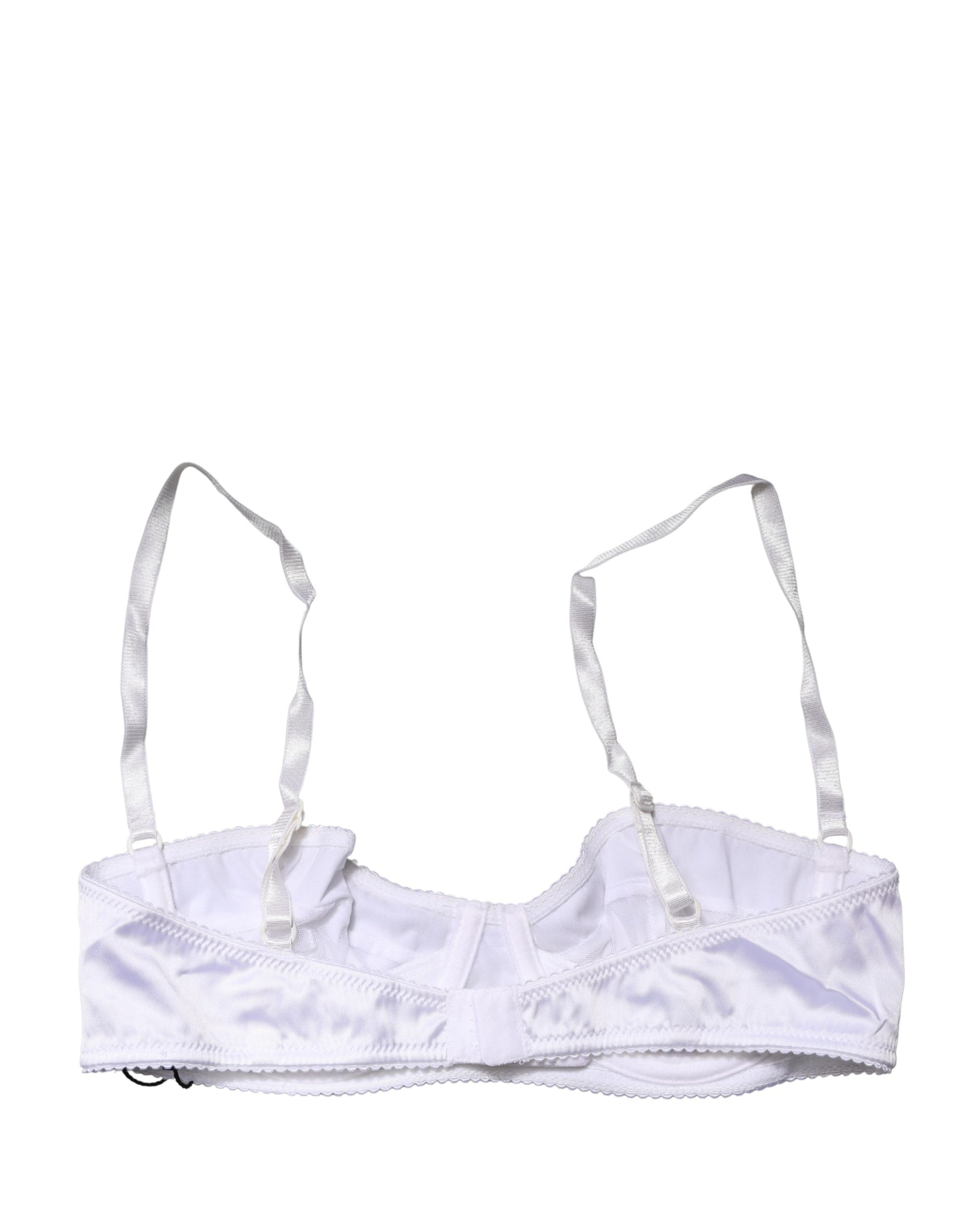 Soutien-gorge balconnet Dolce & Gabbana blanc semi-rembourré à armatures