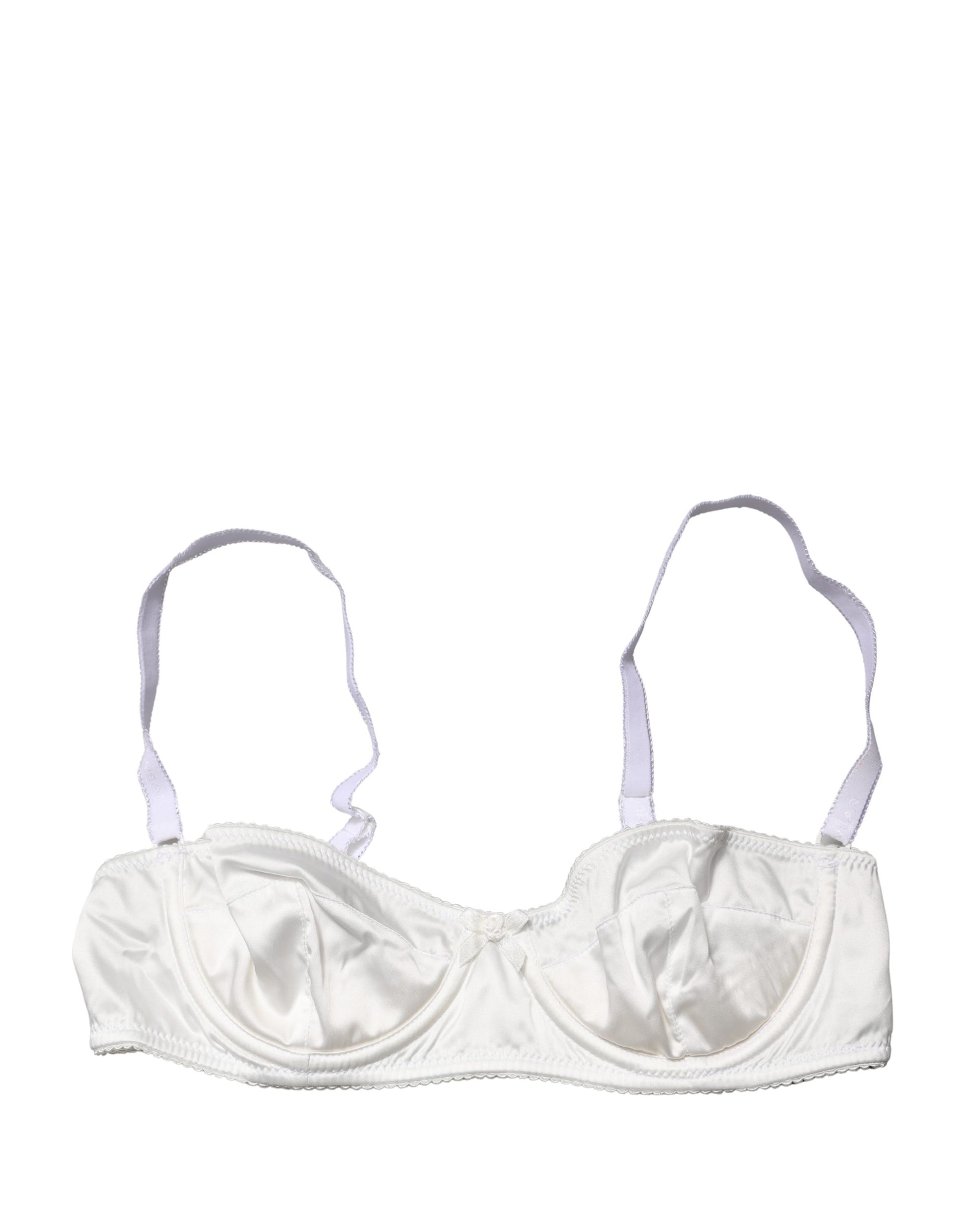 Soutien-gorge balconnet Dolce & Gabbana blanc semi-rembourré à armatures