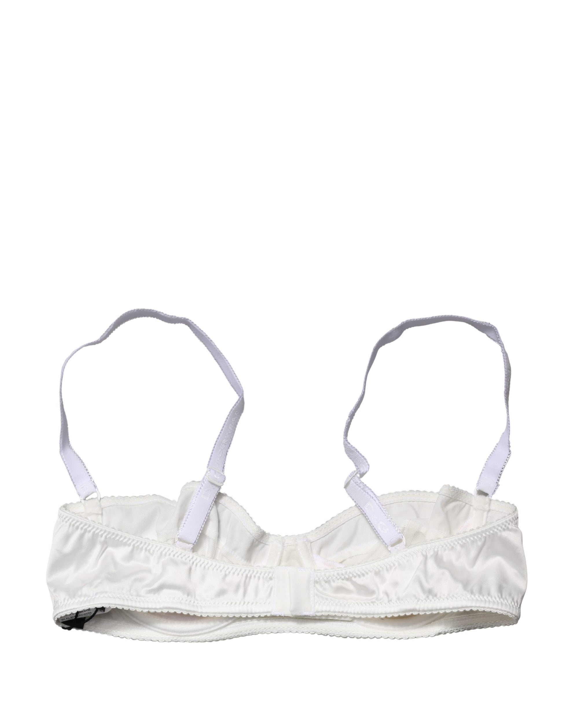 Soutien-gorge balconnet Dolce & Gabbana blanc semi-rembourré à armatures