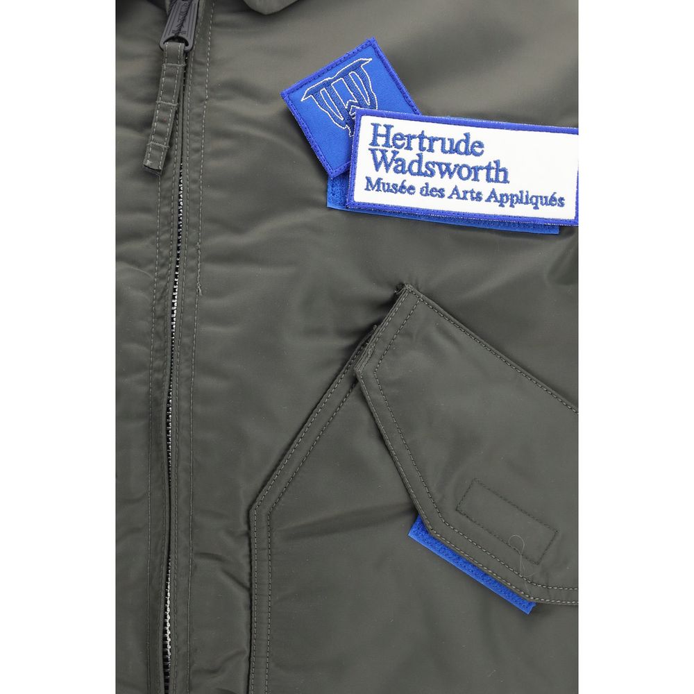 Blouson aviateur bicolore en nylon GR10K