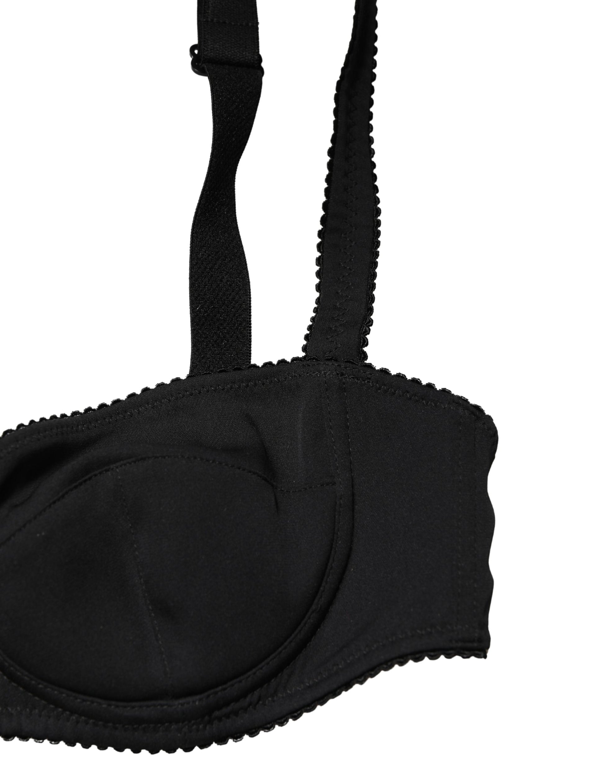 Soutien-gorge balconnet Dolce & Gabbana noir avec armatures semi-rembourrées