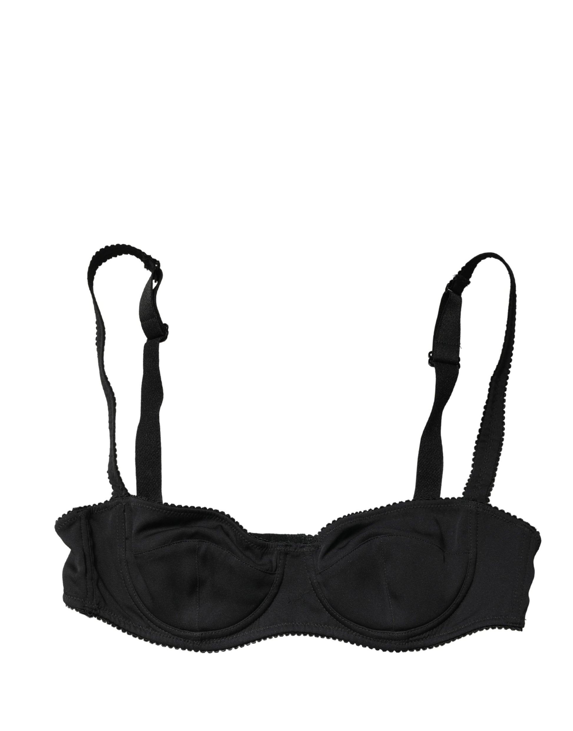 Soutien-gorge balconnet Dolce & Gabbana noir avec armatures semi-rembourrées