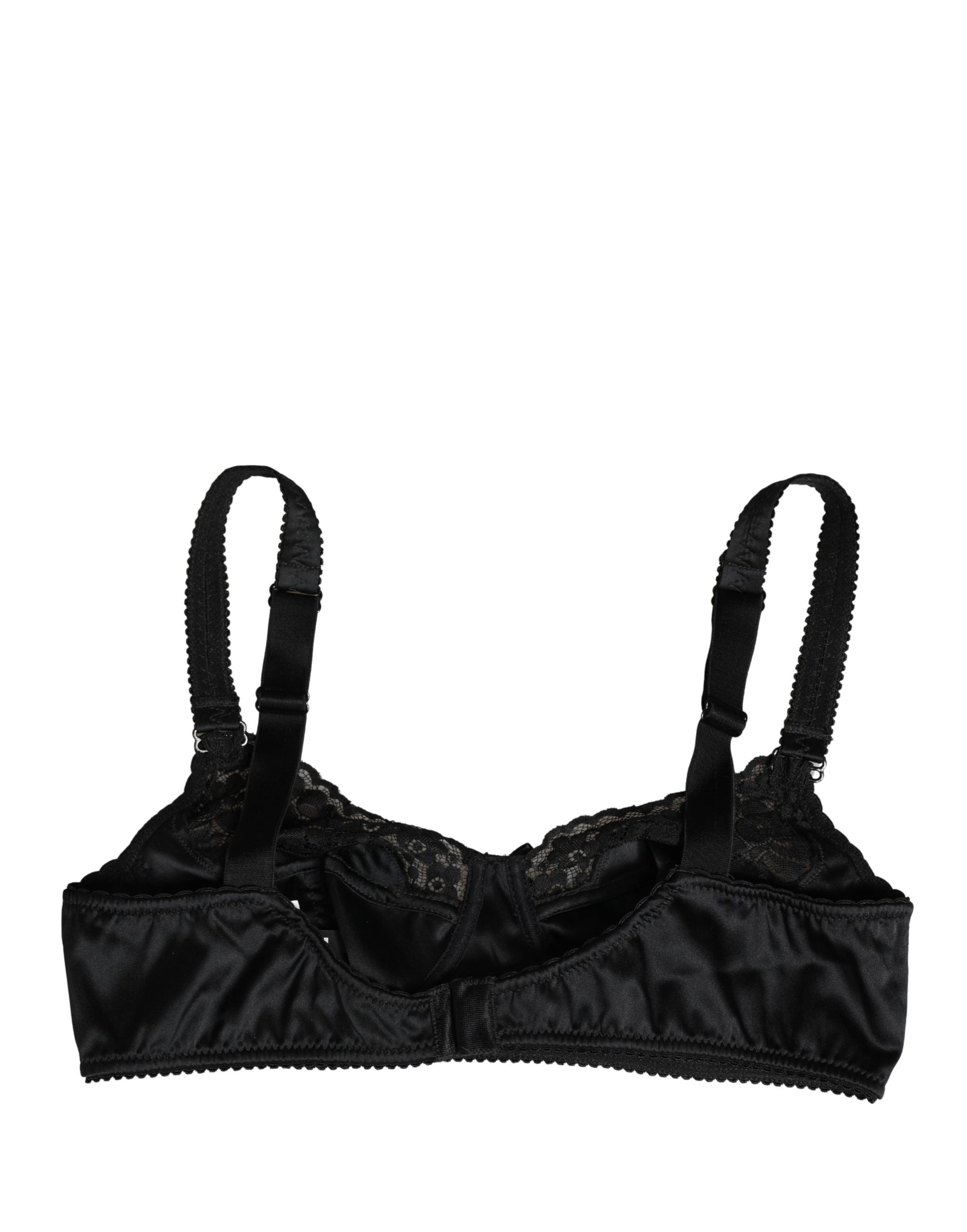 Soutien-gorge balconnet Dolce & Gabbana noir avec armatures semi-rembourrées