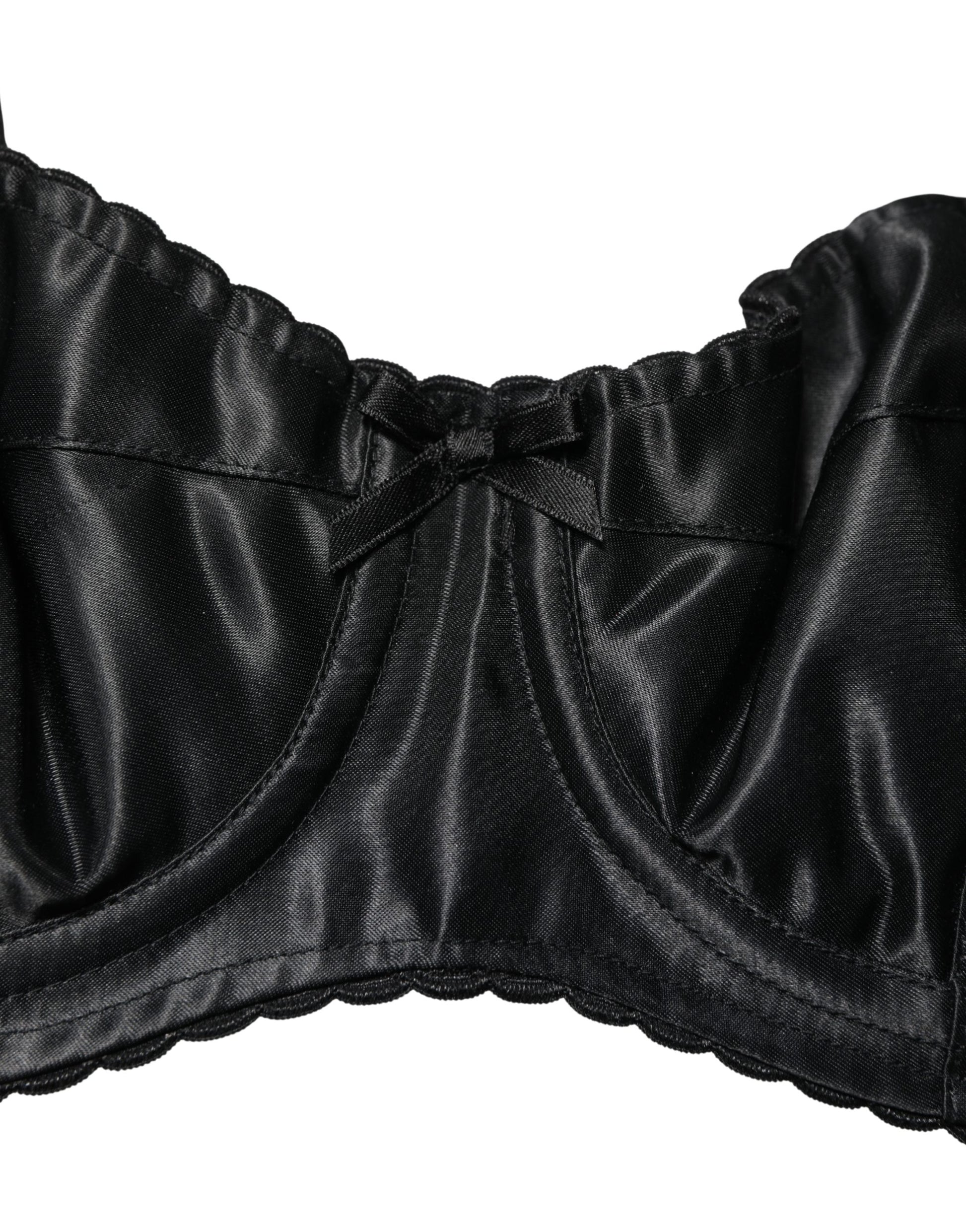 Soutien-gorge balconnet Dolce & Gabbana noir avec armatures semi-rembourrées