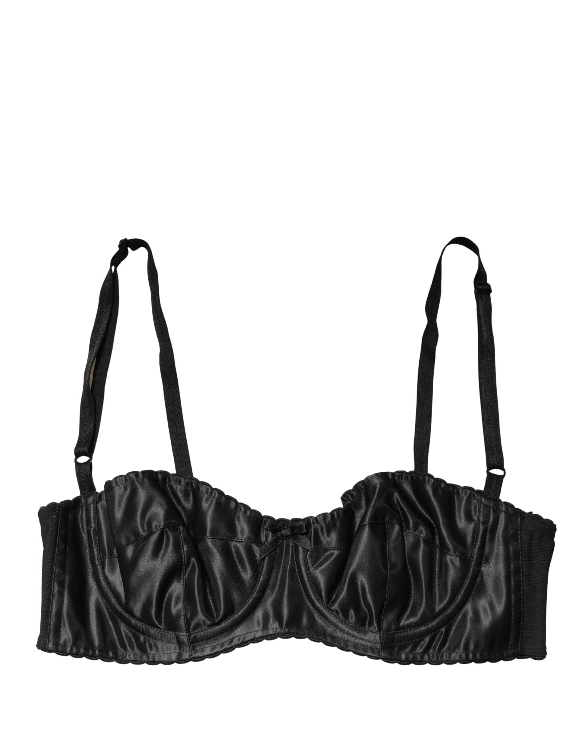 Soutien-gorge balconnet Dolce & Gabbana noir avec armatures semi-rembourrées