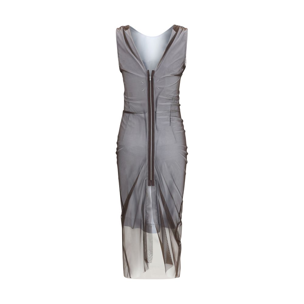 Robe décontractée Maison Margiela en polyamide marron