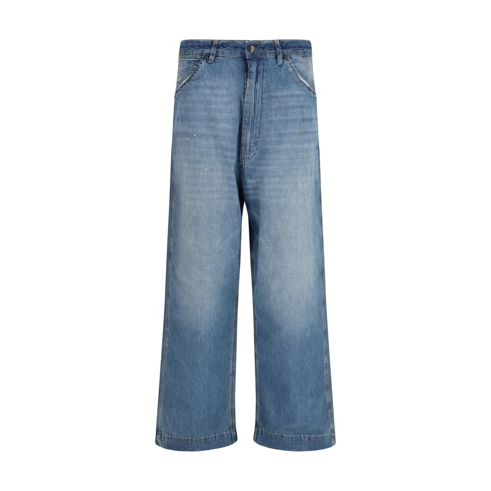 Jeans Maison Margiela en coton bleu coupe décontractée