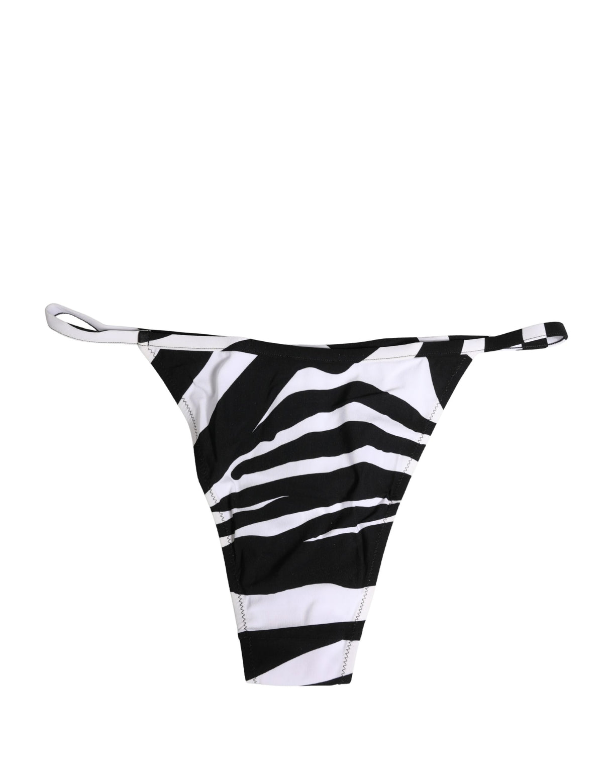 Haut et bas de maillot de bain Dolce & Gabbana motif zèbre noir et blanc