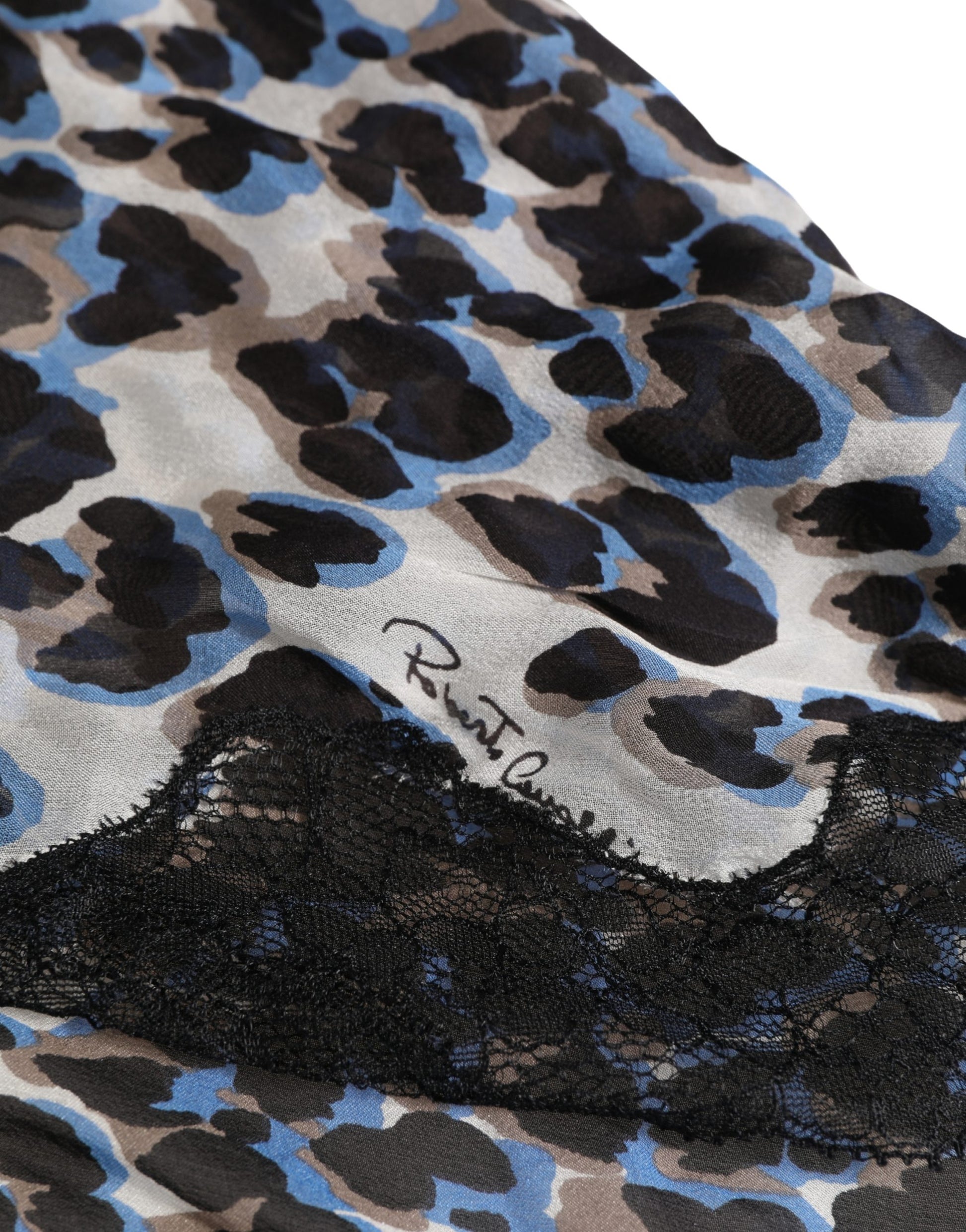 Chemise Babydoll Roberto Cavalli Léopard Multicolore