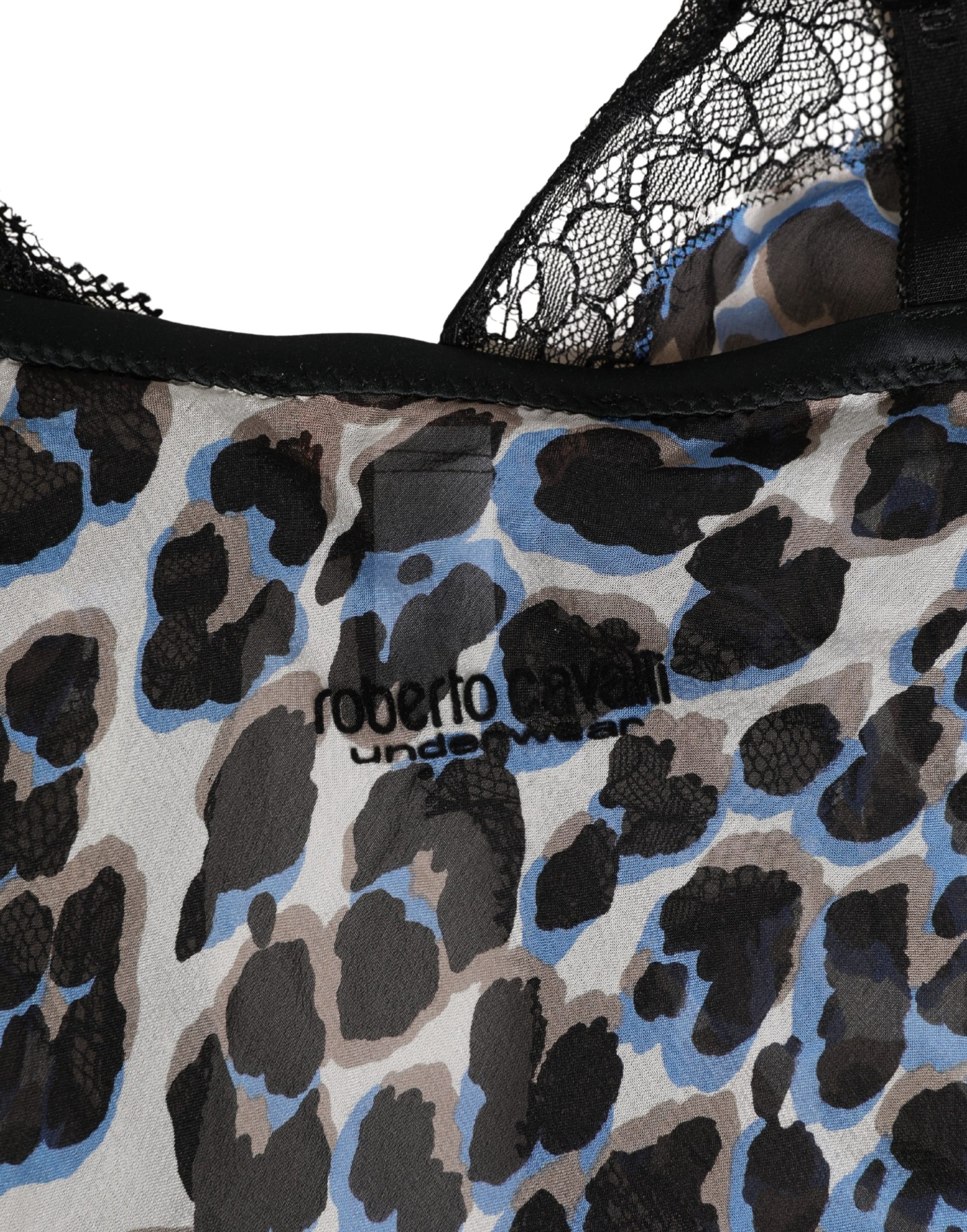 Chemise Babydoll Roberto Cavalli Léopard Multicolore