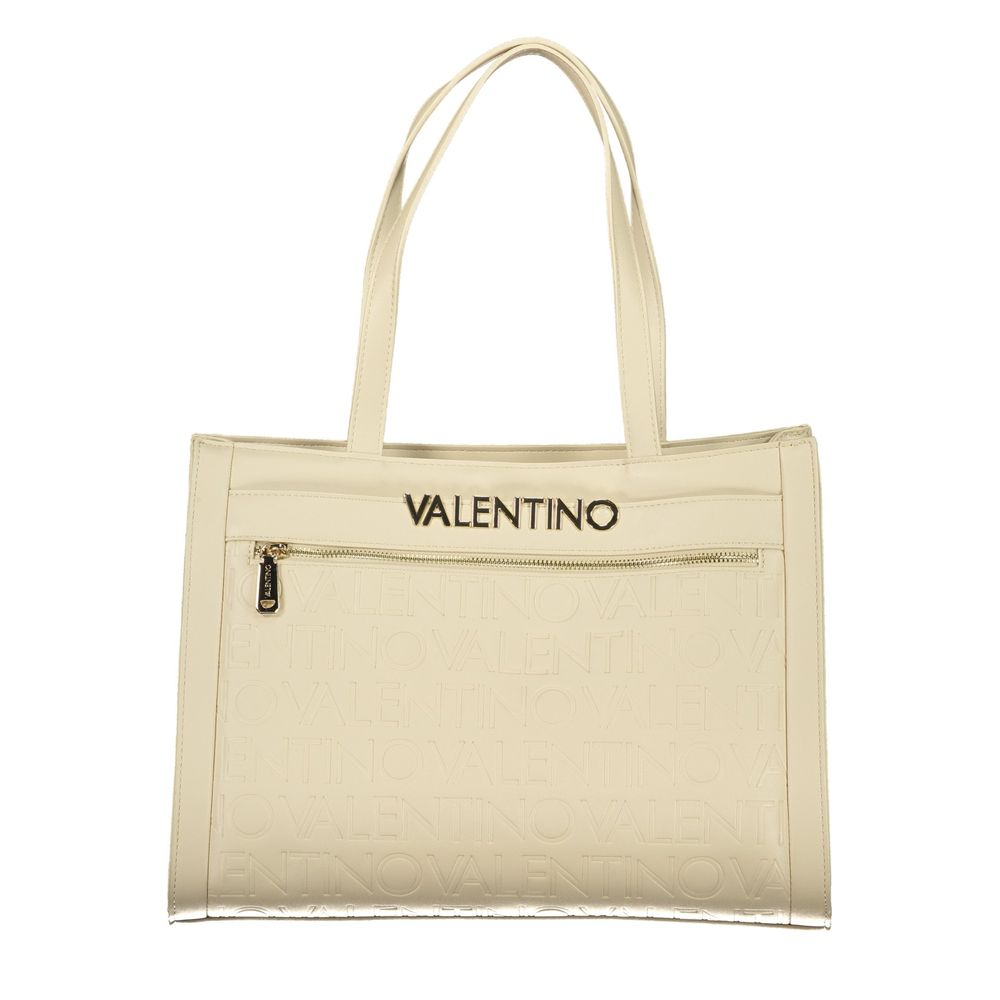 Sac Valentino en polyuréthane beige pour femme