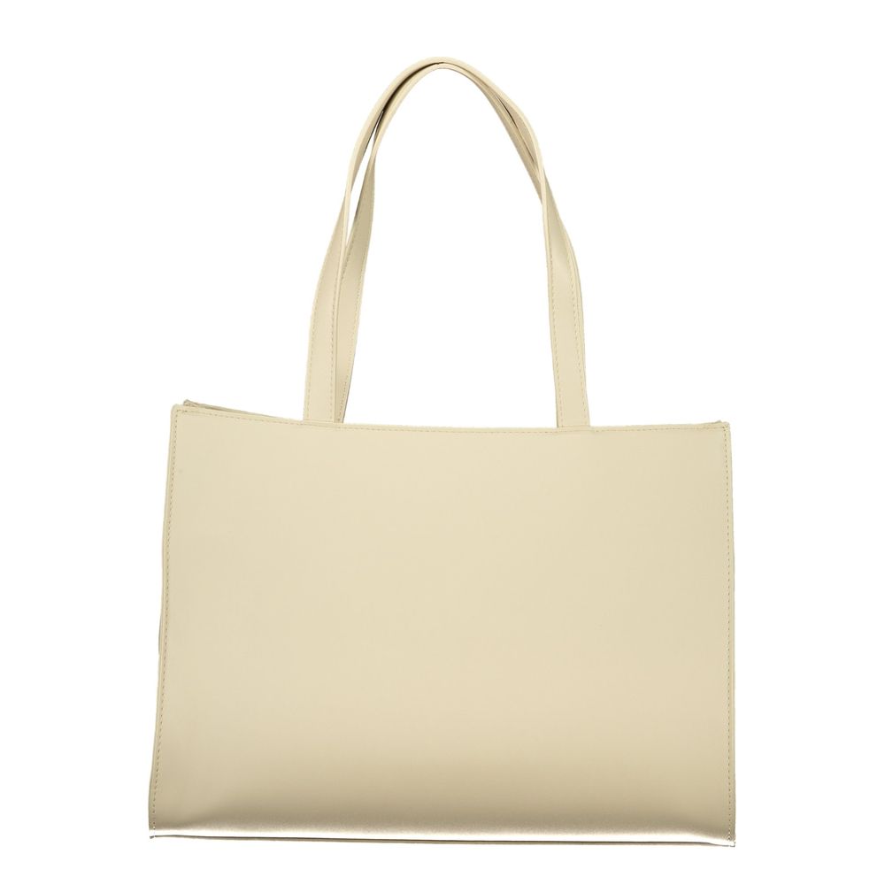 Sac Valentino en polyuréthane beige pour femme